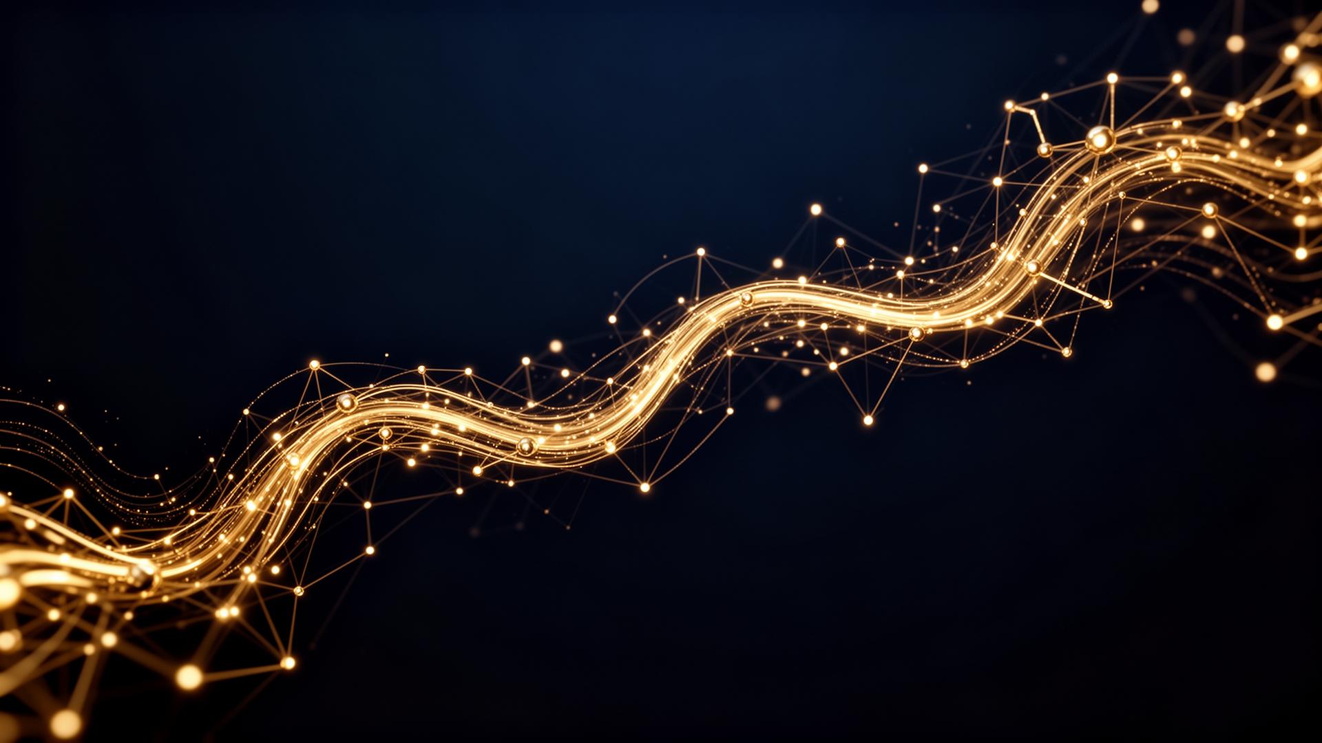 AI neural network representing intelligent business automation